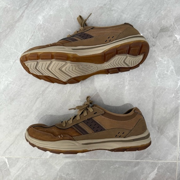 Men’s Skechers Elment Meron Lace Up Classic Fit Memory Foam Shoes Size 10 - Picture 13 of 16